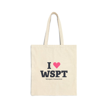 I Heart WSPT Cotton Canvas Tote Bag