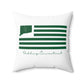 Redding Connecticut St Patrick’s Day Flag Spun Polyester Square Pillow