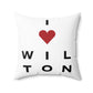 Wilton Vision Spun Polyester Square Pillow