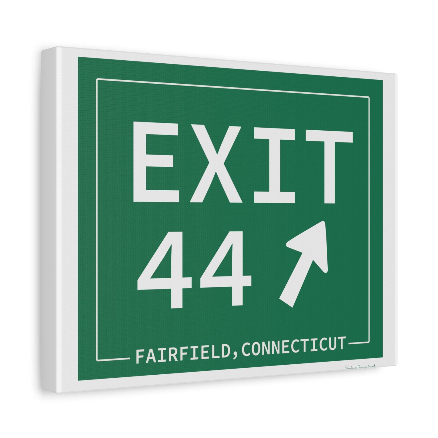 Vintage Exit 44 Merritt Parkway Sign Matte Canvas, Stretched, 1.25"