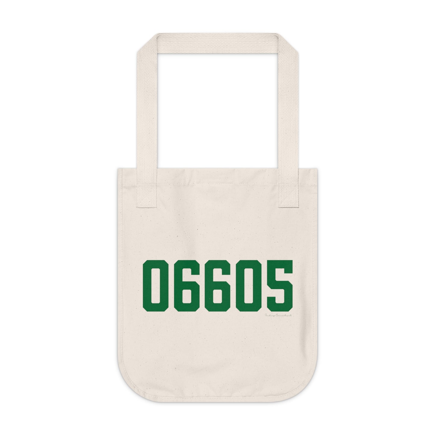 06605 Bridgeport Connecticut Zip Code Organic Canvas Tote Bag