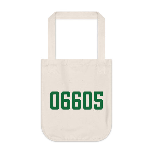 06605 Bridgeport Connecticut Zip Code Organic Canvas Tote Bag