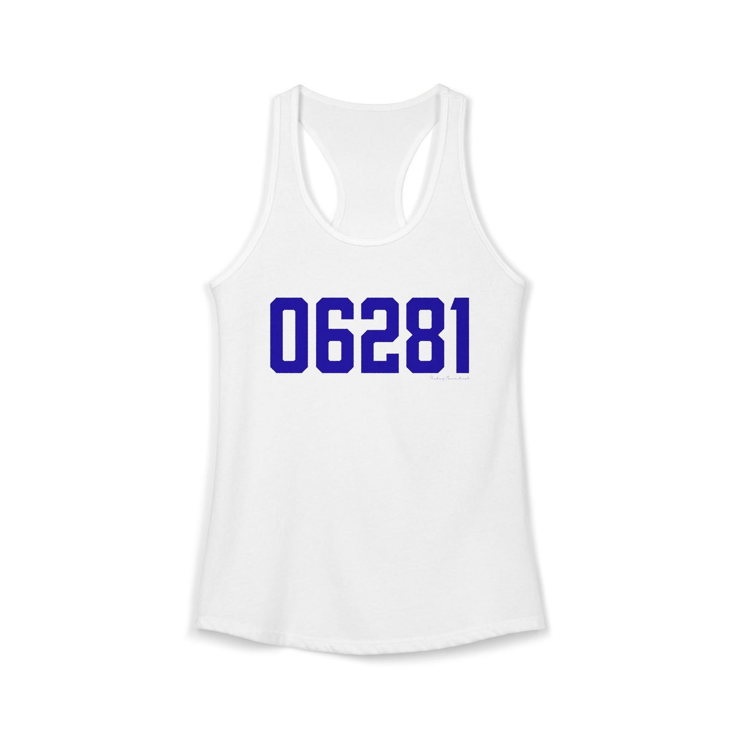 06281 Woodstock Connecticut Zip Code Women's Ideal Racerback Tank Top