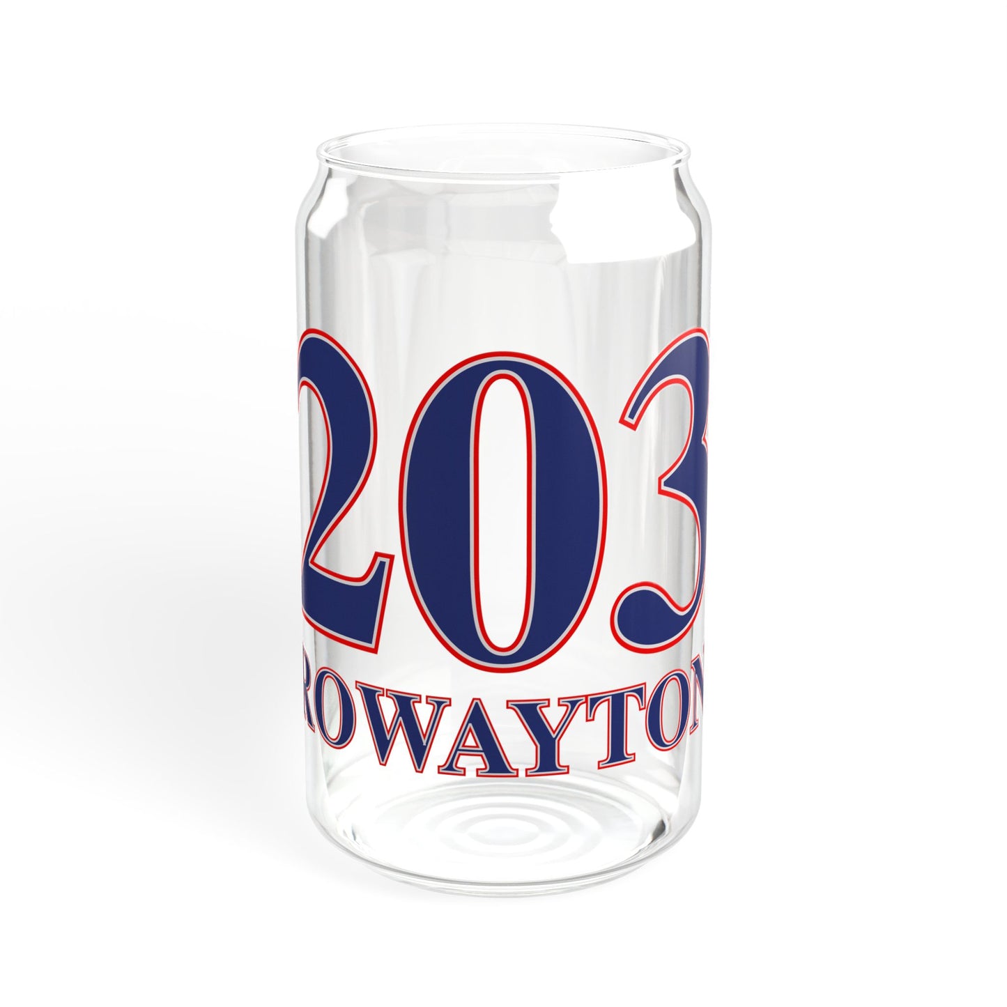 203 Rowayton Red, White & Blue Sipper Glass, 16oz