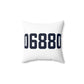 06880 Westport Connecticut Zip Code Spun Polyester Square Pillow