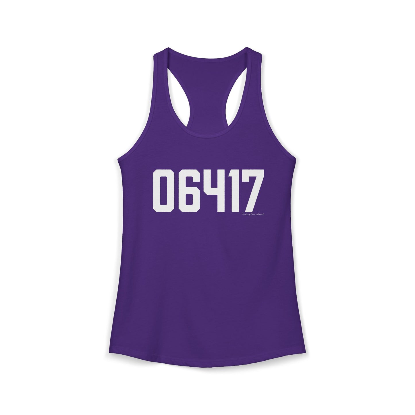 06417 Deep River CT Zip Code Women's Ideal Racerback Tank Top