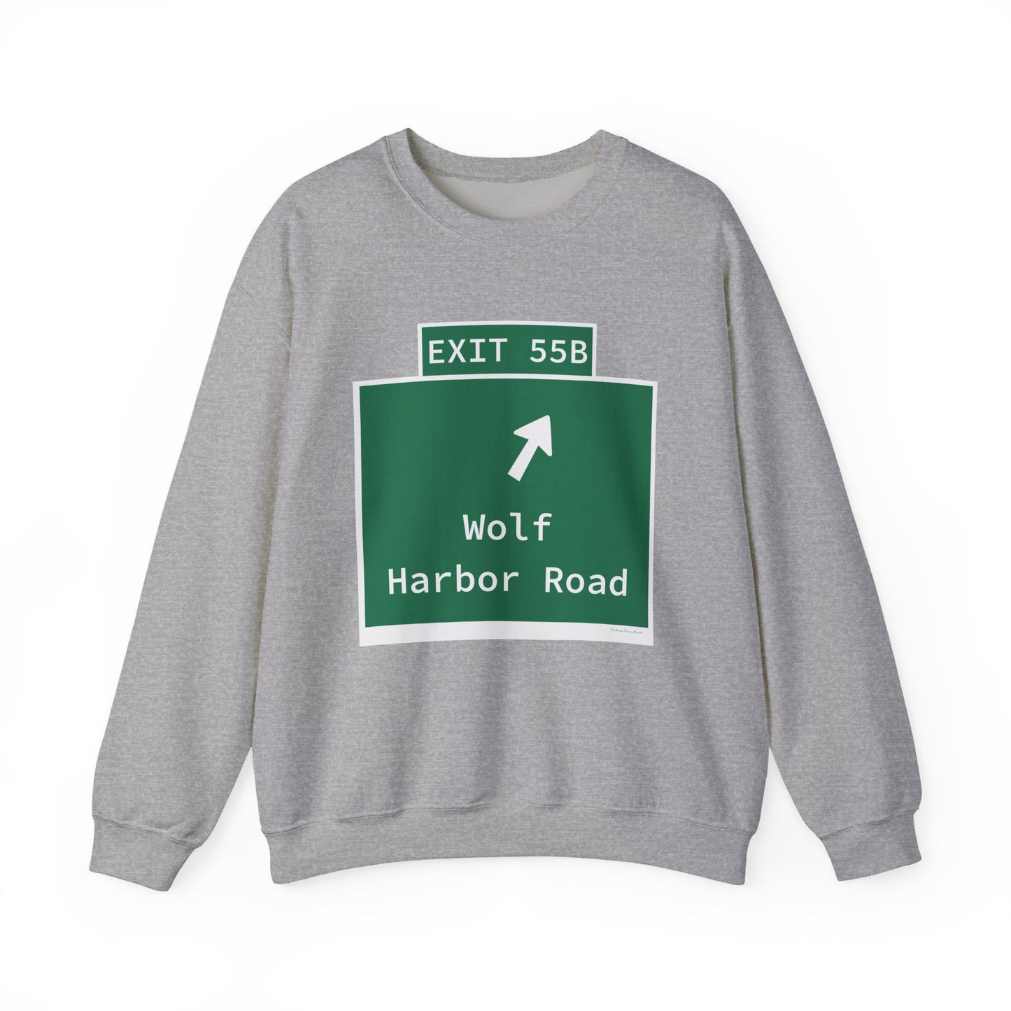 Vintage WCP Exit 55B Sign Unisex Heavy Blend™ Crewneck Sweatshirt