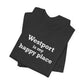 Westport Is My Happy Place Unisex Jersey Short Sleeve T-Shirt