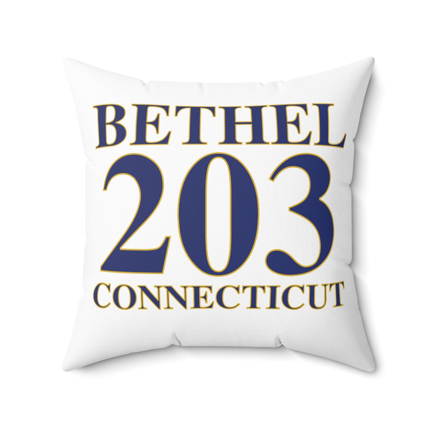 Bethel 203 Connecticut  Spun Polyester Square Pillow