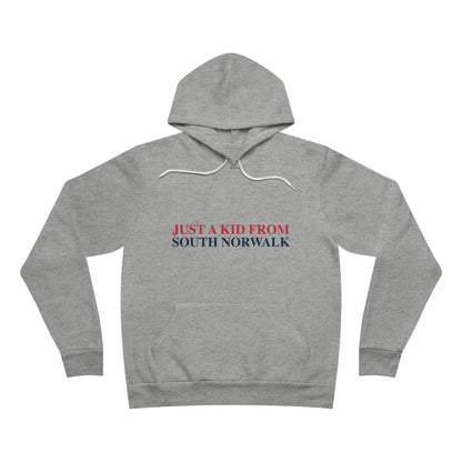Just a kid from South Norwalk Unisex Sponge Fleece Pullover Hoodie