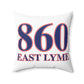 860 East Lyme Red, White & Blue Spun Polyester Square Pillow