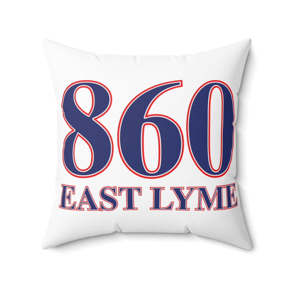 860 East Lyme Red, White & Blue Spun Polyester Square Pillow