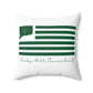 Rocky Hill Connecticut St. Patrick’s Day Flag Spun Polyester Square Pillow