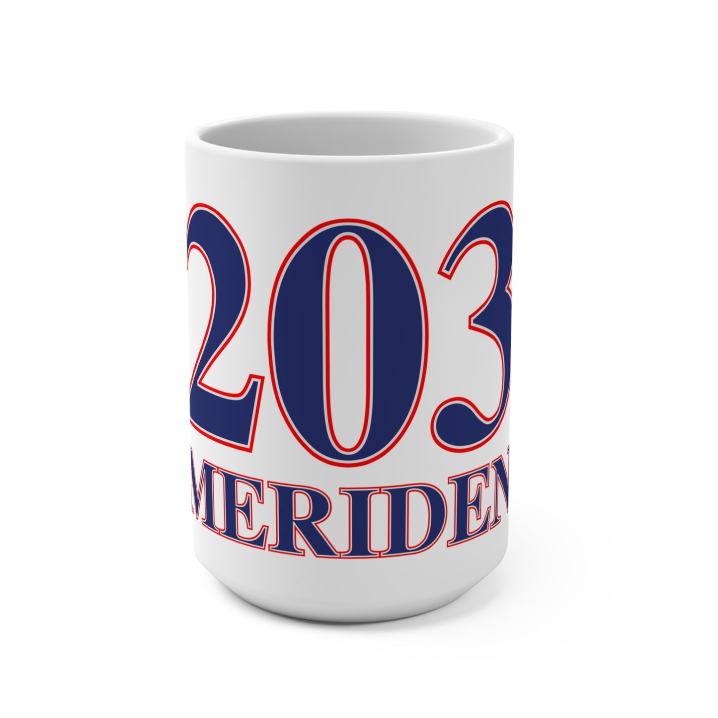 203 Meriden Red White & Blue Mug 15oz
