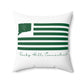 Rocky Hill Connecticut St. Patrick’s Day Flag Spun Polyester Square Pillow