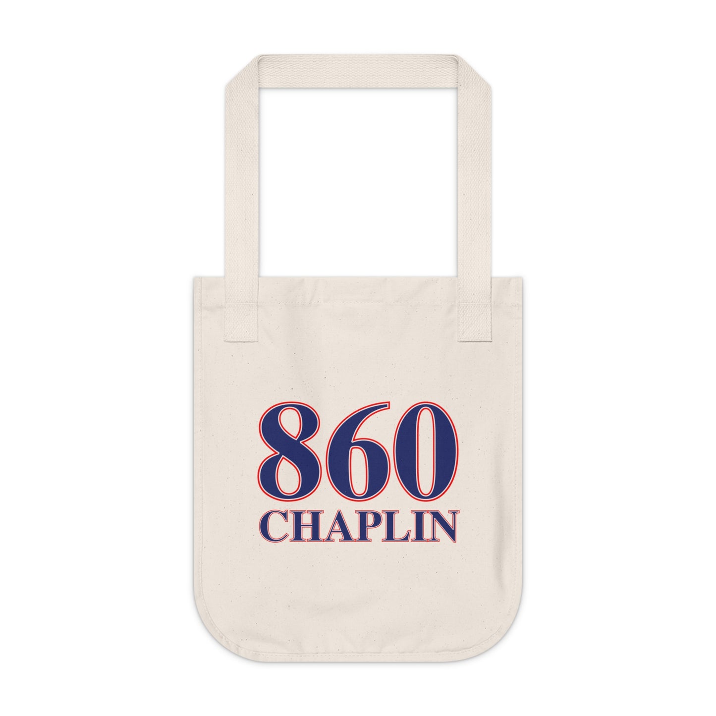 860 Chaplin Red, White & Blue Organic Canvas Tote Bag