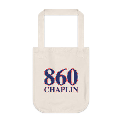 860 Chaplin Red, White & Blue Organic Canvas Tote Bag