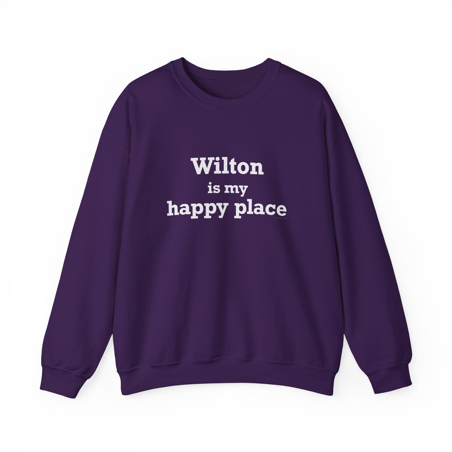 Wilton is my Happy Place Unisex Heavy Blend™ Crewneck Sweatshirt