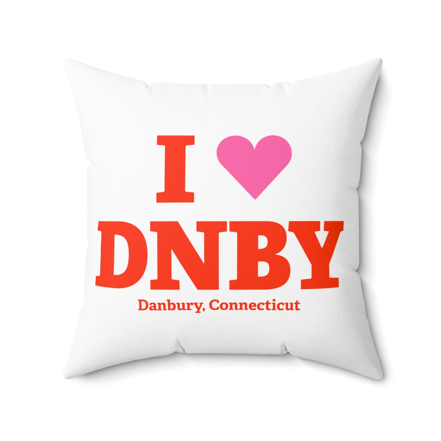 I Heart DNBY Spun Polyester Square Pillow