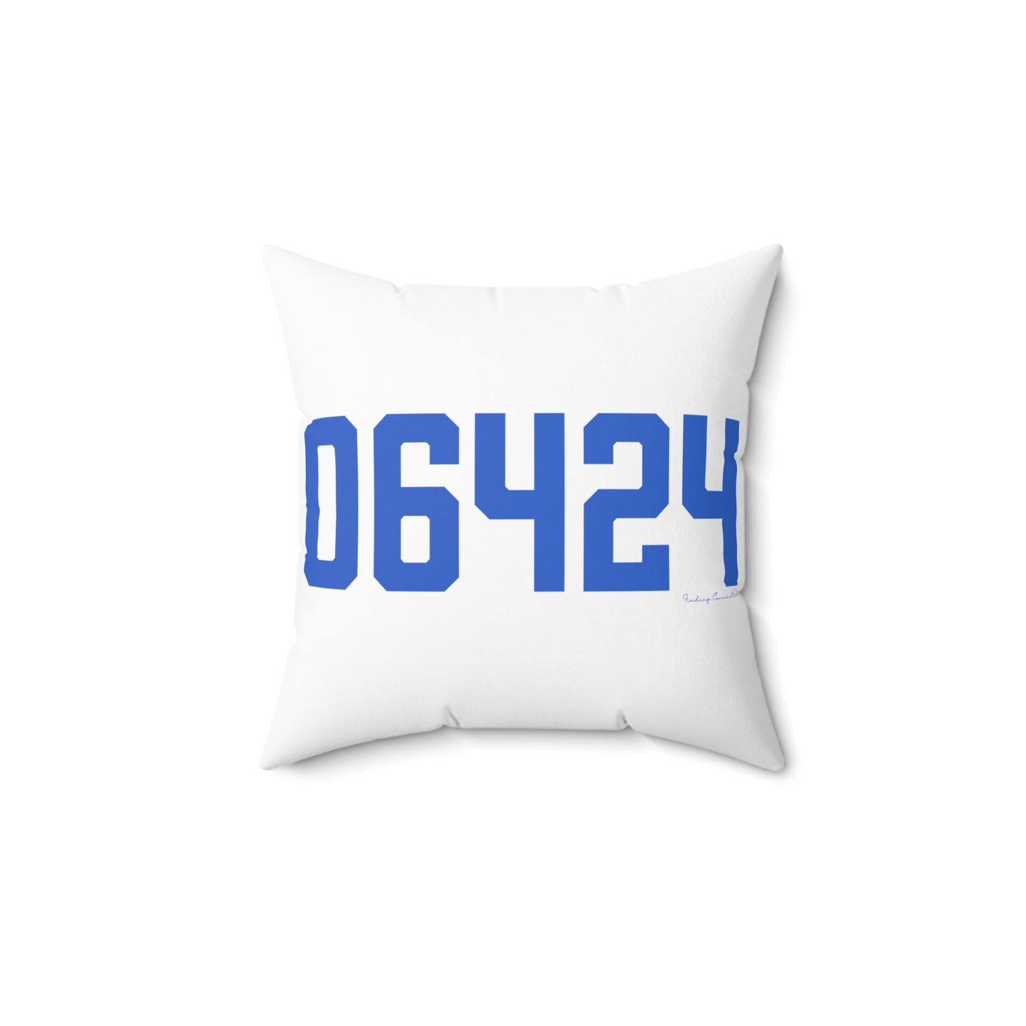 06464 East Hampton Connecticut Zip Code Spun Polyester Square Pillow
