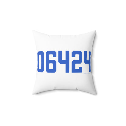 06464 East Hampton Connecticut Zip Code Spun Polyester Square Pillow