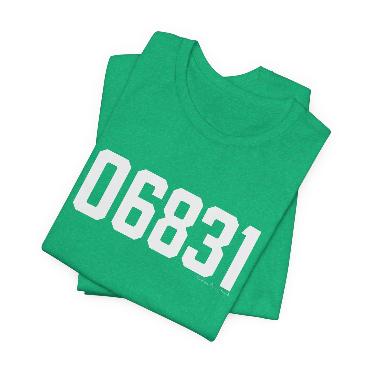 06831 - Greenwich CT Zip Code Unisex Jersey Short Sleeve T-Shirt