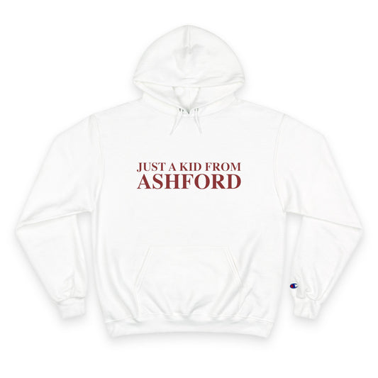 Just a kid from Ashford Champion Hoodie
