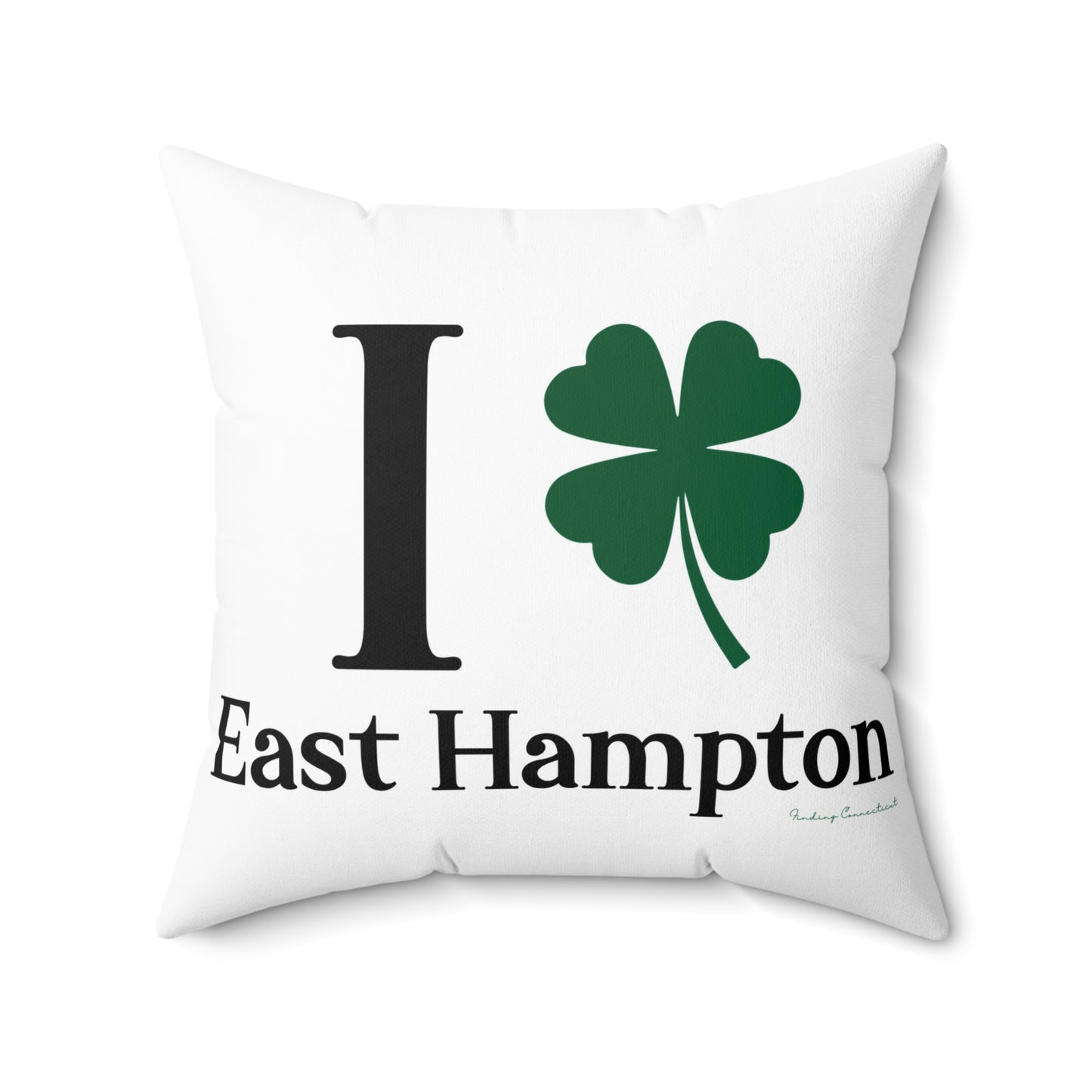 I Clover East Hampton Spun Polyester Square Pillow