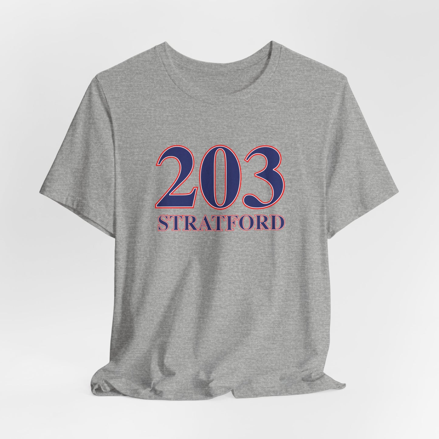 203 Stratford Red White & Blue Unisex Jersey Short Sleeve T-Shirt