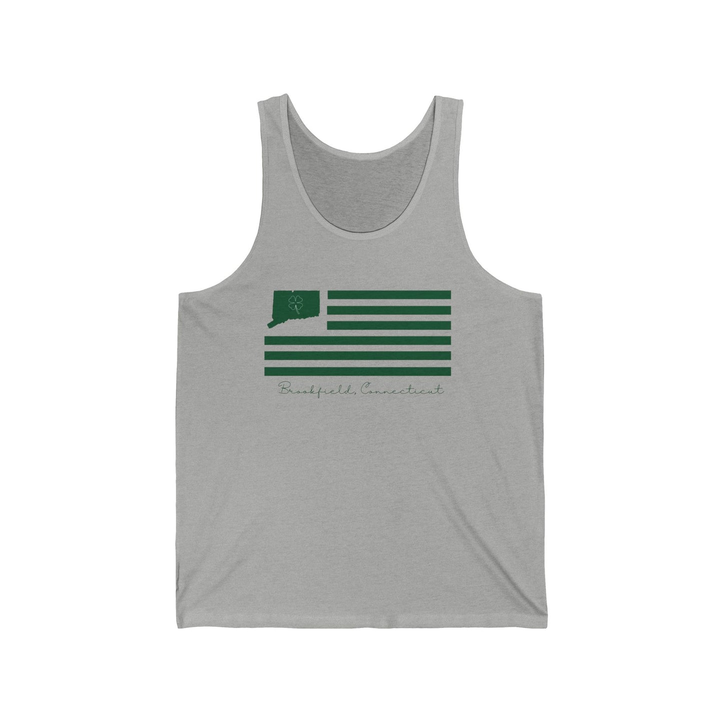 Brookfield Connecticut St. Patrick’s Day Flag Unisex Jersey Tank Top