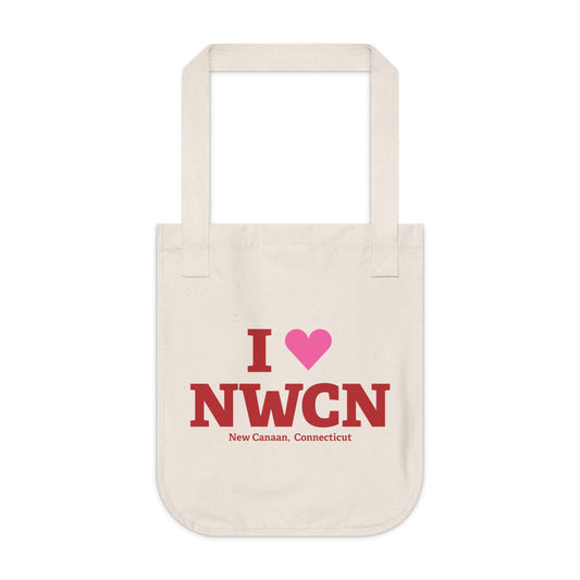 I Heart NWCN Organic Canvas Tote Bag