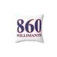 860 Willimantic Red, White & Blue Spun Polyester Square Pillow