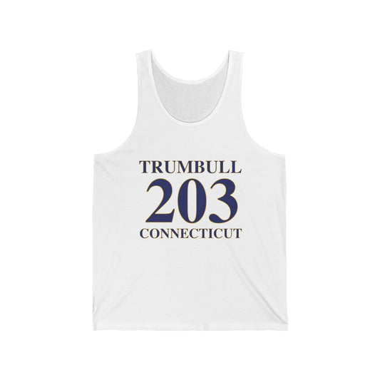 Trumbull 203 Connecticut Unisex Jersey Tank