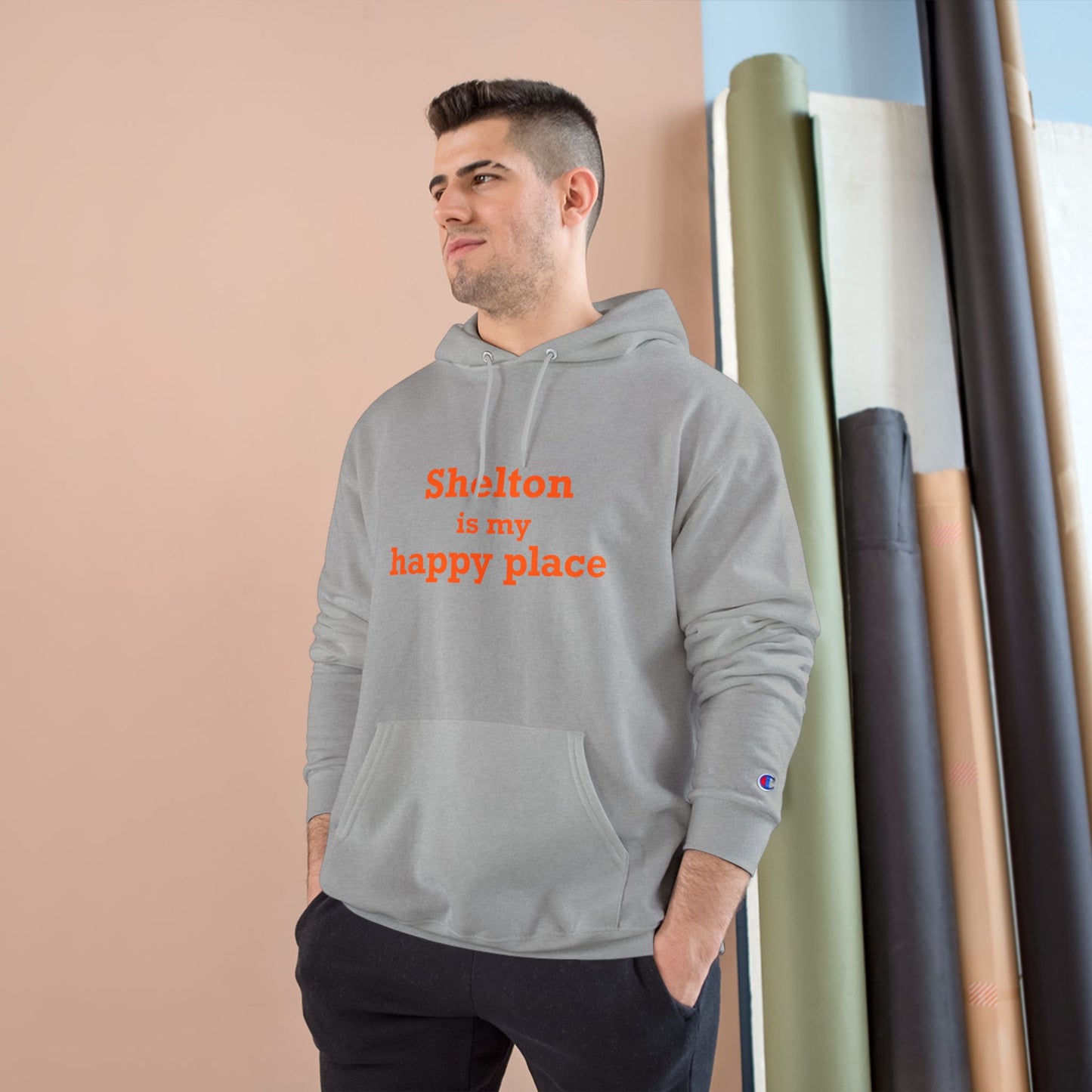 Shelton Is My Happy Place Champion Hoodie