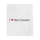 I Heart New Canaan. Velveteen Plush Blanket