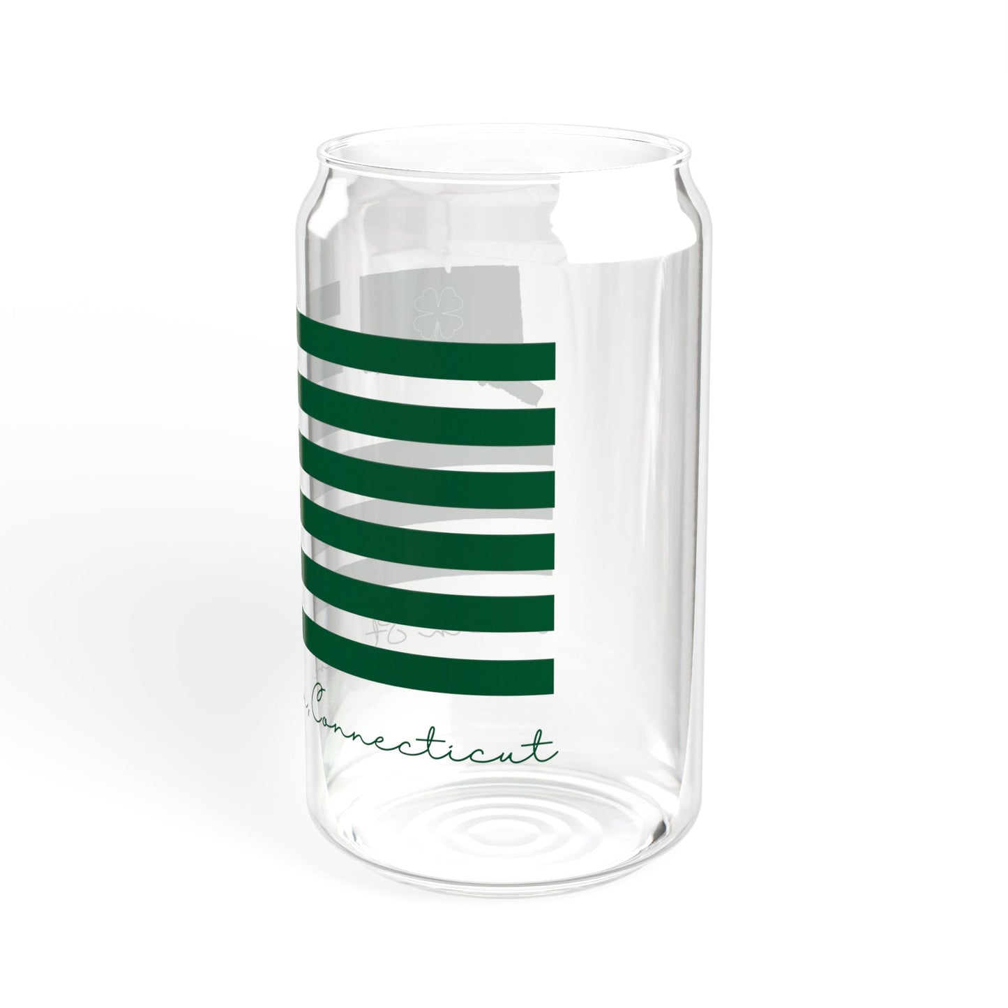 North Stonington Connecticut St. Patrick’s Day Flag Sipper Glass, 16oz