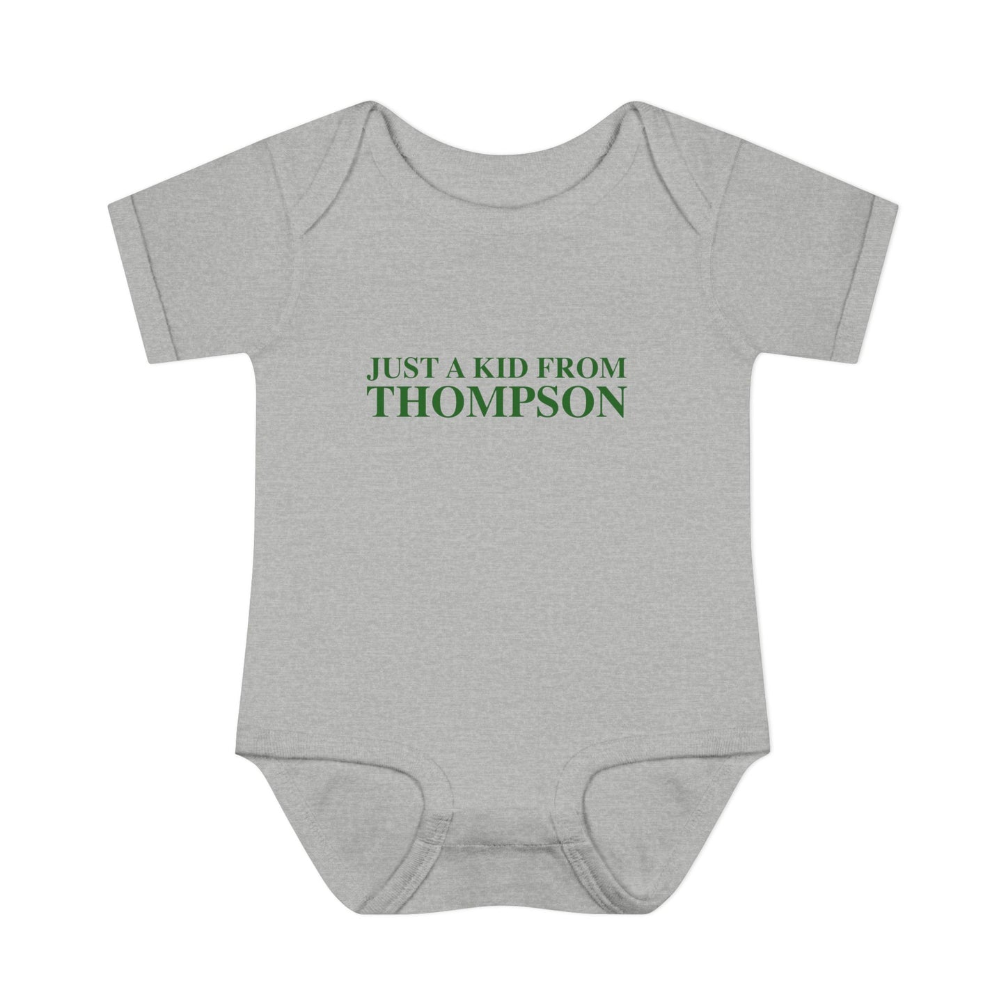 Just a kid from Thompson Infant Baby Rib Bodysuit