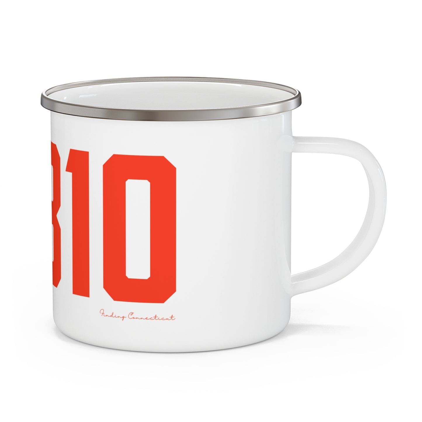 06810 Danbury Connecticut Zip Code Enamel Camping Mug