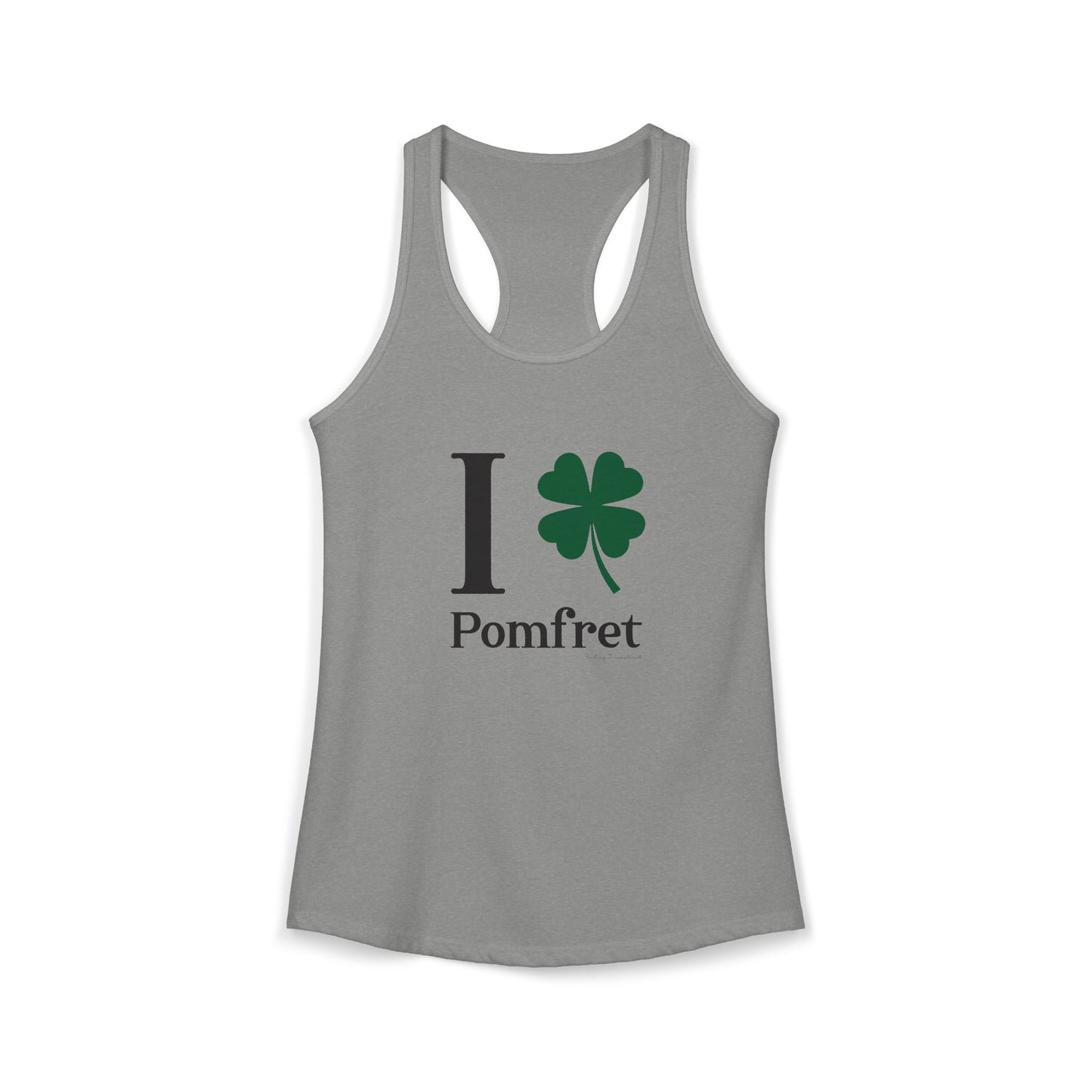 I Clover Pomfret Women's Ideal Racerback Tank Top