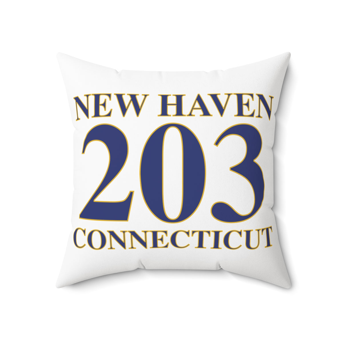 New Haven 203 Connecticut Polyester Square Pillow