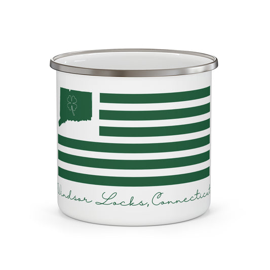 Windsor Locks Connecticut St. Patrick’s Day Flag Enamel Camping Mug