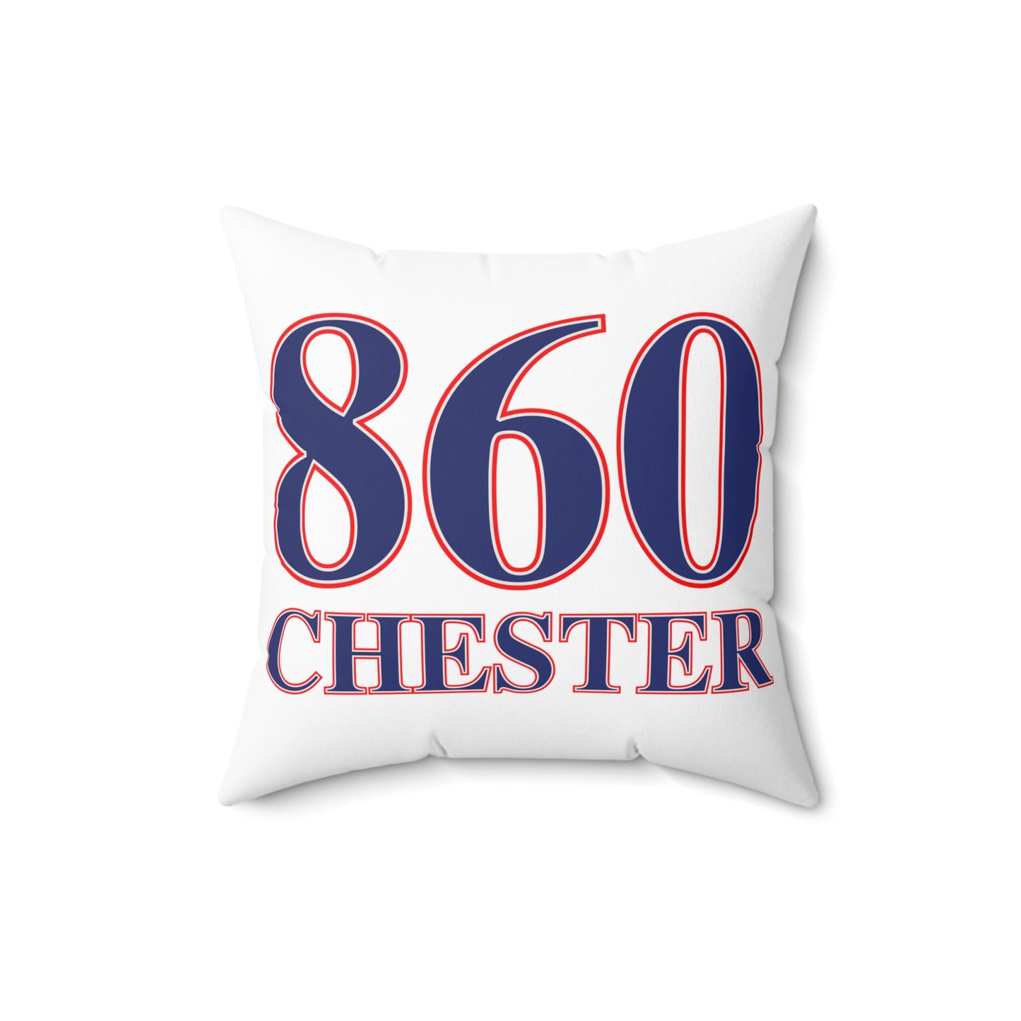 860 Chester Red, White & Blue Spun Polyester Square Pillow