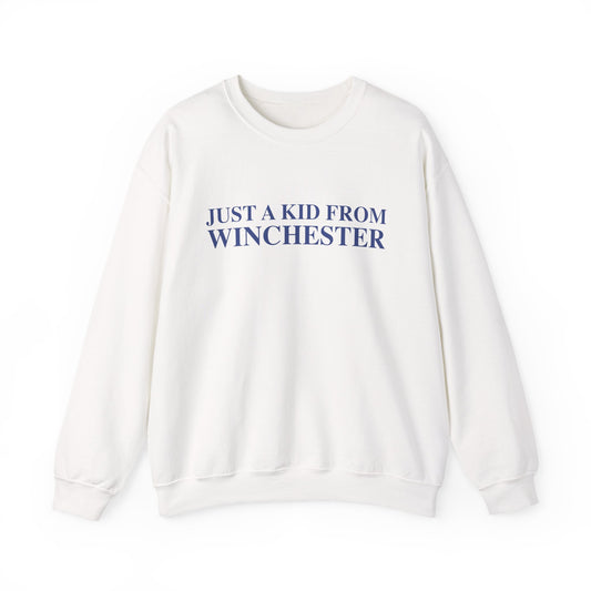 Just a kid from Winchester Unisex Heavy Blend™ Crewneck Sweatshirt