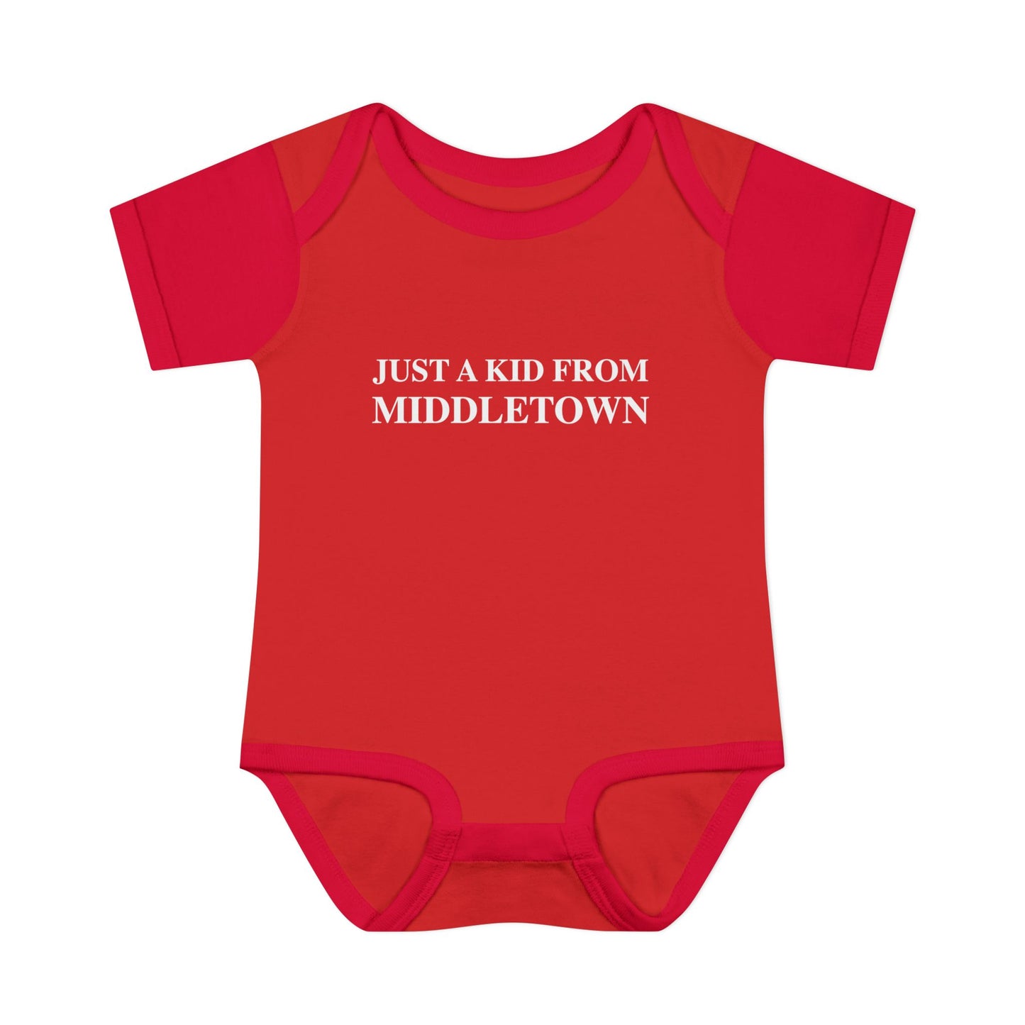 Just a kid from Middletown Infant Baby Rib Bodysuit