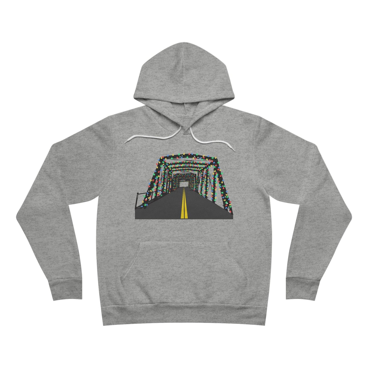 Saugatuck Bridge Lights Unisex Sponge Fleece Pullover Hoodie Sweatshirt