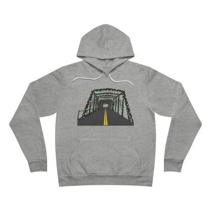 Saugatuck Bridge Lights Unisex Sponge Fleece Pullover Hoodie Sweatshirt