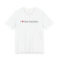 I Heart New Fairfield. Unisex Jersey Short Sleeve T-Shirt