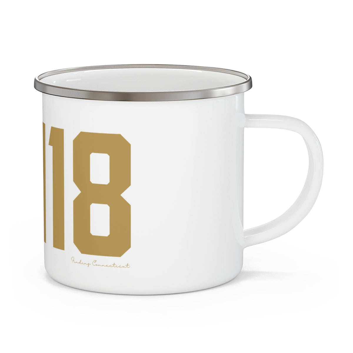 06118 East Hartford Connecticut Zip Code Enamel Camping Mug