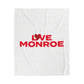 Love Monroe Velveteen Plush Blanket