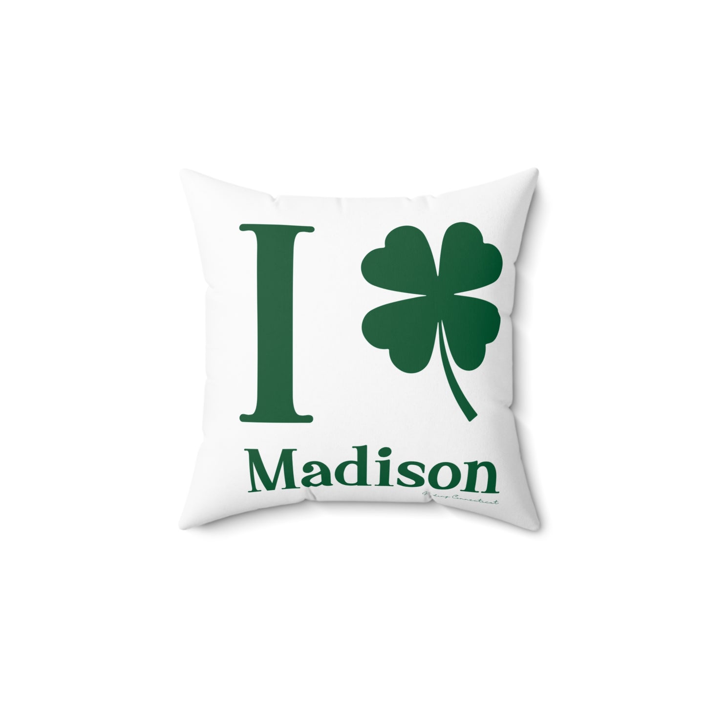I Clover Madison Spun Polyester Square Pillow